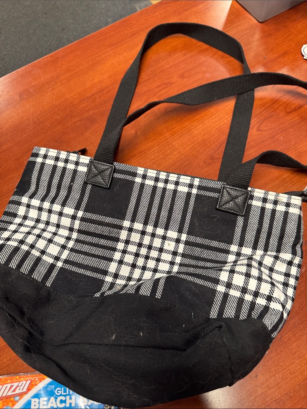 Thirty-one mini plaid tote // 100121